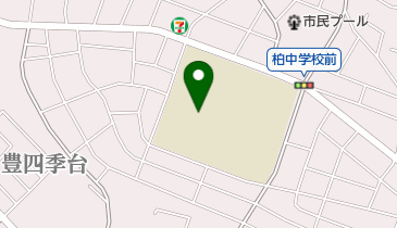 柏市立柏中学校の地図画像