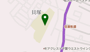 千葉市立貝塚中学校の地図画像