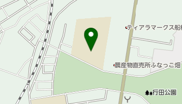 船橋市立行田中学校の地図画像