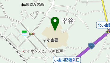 松戸市立小金南中学校の地図画像