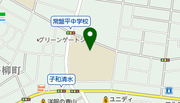 松戸市立常盤平中学校の地図画像