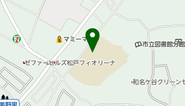 松戸市立和名ケ谷中学校の地図画像