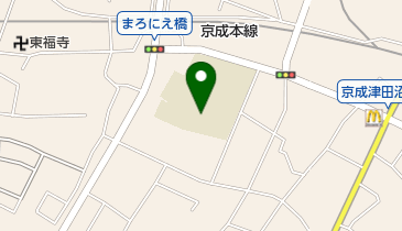習志野市立津田沼小学校の地図画像