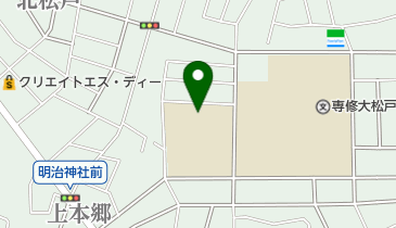 松戸市立上本郷小学校の地図画像