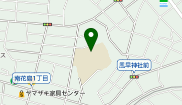 松戸市立上本郷第二小学校の地図画像