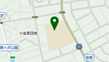 松戸市立栗ケ沢小学校の地図画像