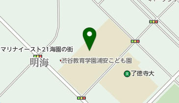 浦安市立明海南小学校の地図画像