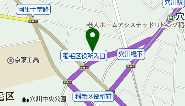 穴川花園幼稚園の地図画像