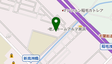 千葉市稲毛海岸保育所の地図画像