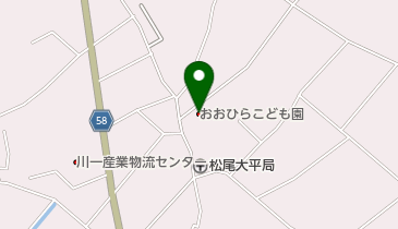 山武市立おおひらこども園の地図画像