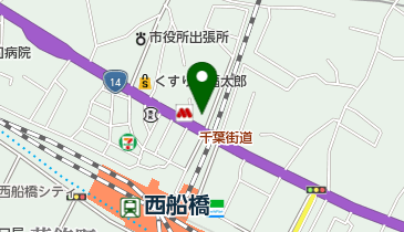 早稲田予備校西船橋校の地図画像