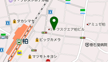河合塾柏校の地図画像