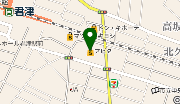アピタパワー君津店の地図画像