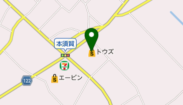 トウズ成東店の地図画像