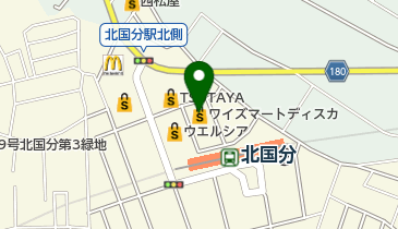 ワイズマートディスカ北国分店の地図画像