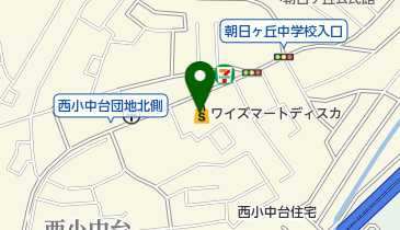 ワイズマートディスカ西小中台店の地図画像