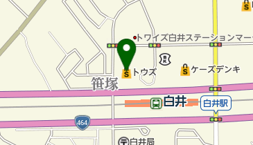 トウズ白井駅前店の地図画像