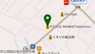 FOODS MARKET Selection花野井店の地図画像