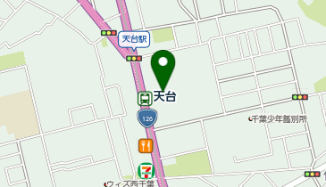 ベルクス稲毛天台店の地図画像