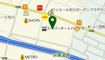 ベルクス市川鬼高店の地図画像