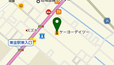 DCM東金店の地図画像