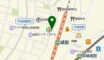 マツモトキヨシ成田西口店の地図画像