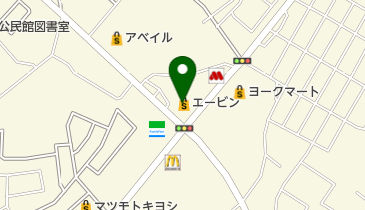エービン成田ニュータウン店の地図画像