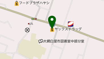 ヤックスドラッグ大網増穂店の地図画像