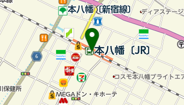 シャポー本八幡の地図画像
