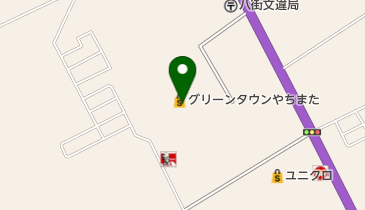 グリーンタウンやちまたの地図画像