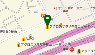 アクロスプラザ千葉ニュータウンの地図画像