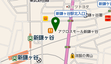 アクロスモール新鎌ヶ谷の地図画像