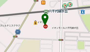 ハニーズイオンモール八千代緑が丘店の地図画像
