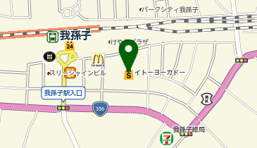 ハニーズ我孫子店の地図画像