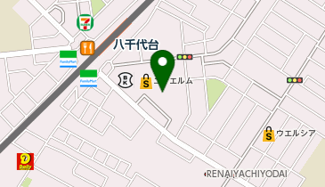 ハニーズユアエルム八千代台店の地図画像