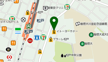 ジーユーイトーヨーカドー松戸店の地図画像