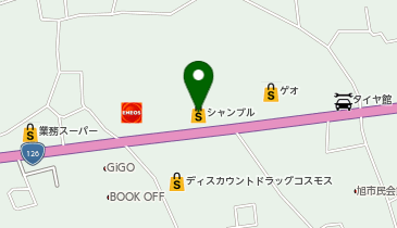 おしゃれ生活空間シャンブル旭店の地図画像