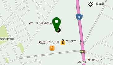 ワークマンカラーズワンズモール店の地図画像