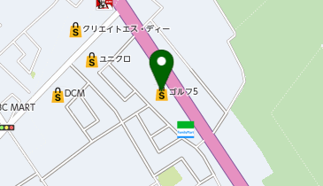 ゴルフ5野田店の地図画像
