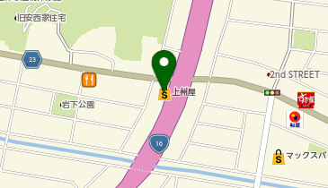 上州屋木更津店の地図画像