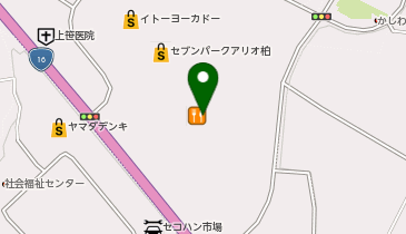 ジョーシンセブンパークアリオ柏店の地図画像