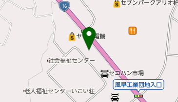 ニトリ沼南店の地図画像