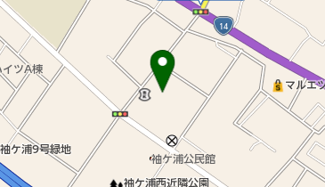 うけや書店の地図画像