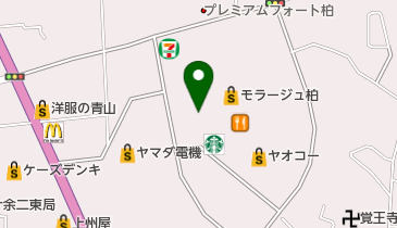 くまざわ書店モラージュ柏店の地図画像