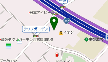 未来屋書店幕張店の地図画像