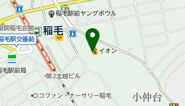 宮脇書店イオン稲毛店の地図画像