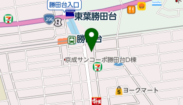 くまざわ書店勝田台店の地図画像