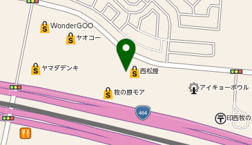 WonderGOO PLUS千葉ニュータウン牧の原店の地図画像