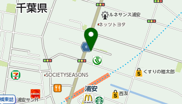 ブックオフ浦安駅北店の地図画像