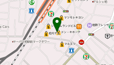 ブックオフドン・キホーテ柏駅前店の地図画像